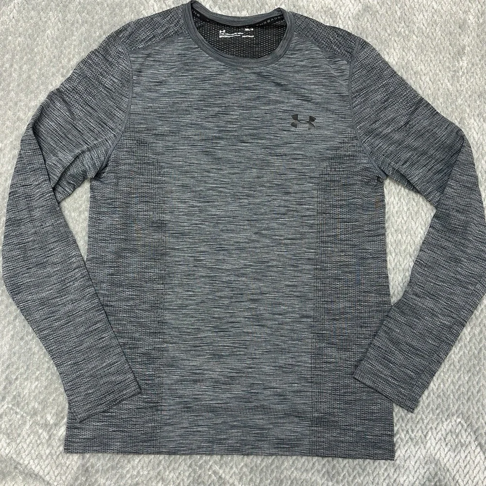 Under Armour Men's M Threadborne Seamless Long Sleeve Shirt Base layer Graphite